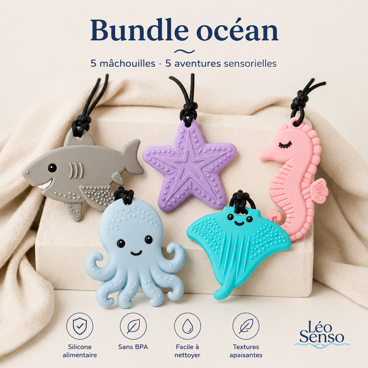 Bundle – Les 5 Mâchouilles Océan