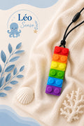 Brique Sensorielle – Mâchouille Arc-en-ciel